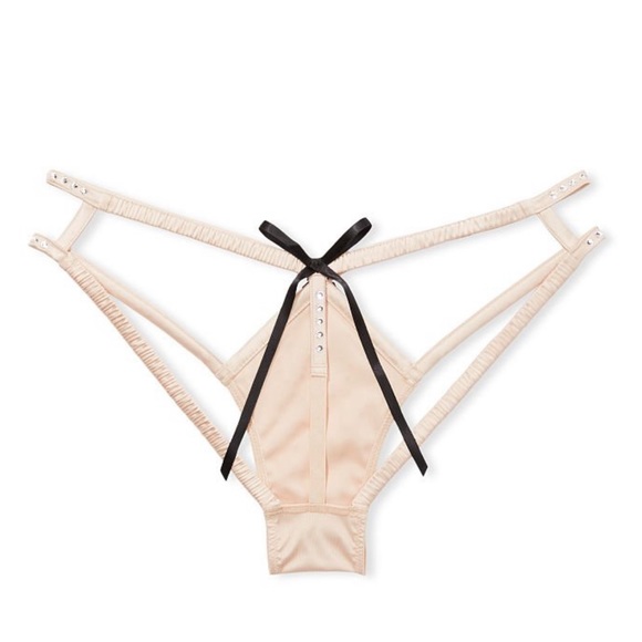 NWT Victoria’s Secret Dream Angels Strappy Satin Shine Cheekini Panty - Picture 3 of 8